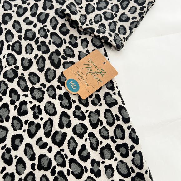 Touched by Nature Womens Organic Cotton 3/4 Sleeve Leopard print Dress Size M - Picture 10 of 10